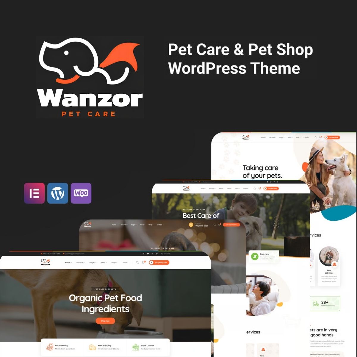 Wanzor - Pet WordPress Theme Wanzor - Pet WordPress Theme