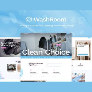Washroom - Laundry & Clothes Dry Cleaning WordPress Theme