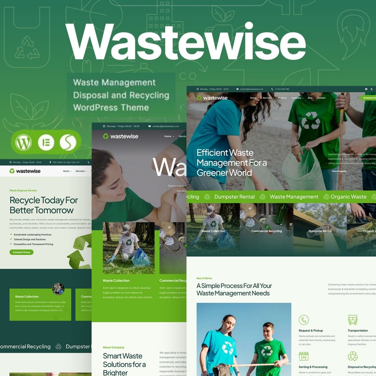 Wastewise - Waste Management Disposal and Recycling WordPress Theme Wastewise - Waste Management Disposal and Recycling WordPress Theme