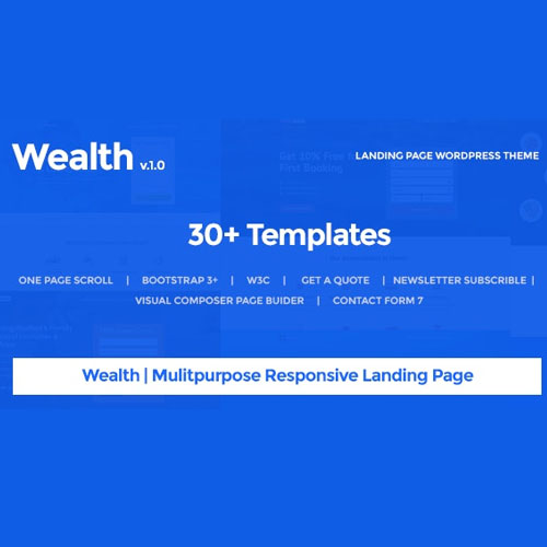 Wealth – Multi-Purpose Landing Page WordPress Theme Wealth – Multi-Purpose Landing Page WordPress Theme