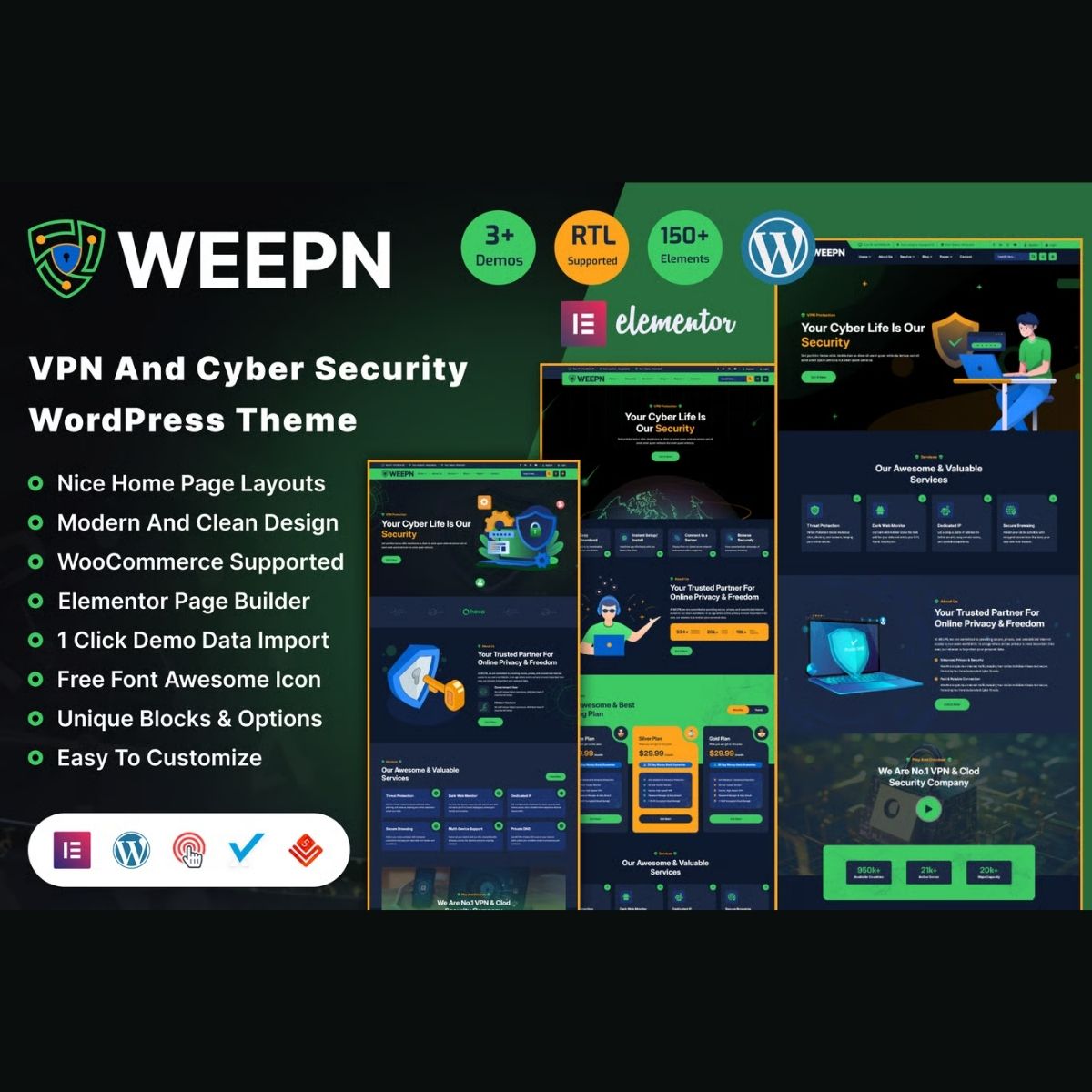 Weepn - VPN Technology & Cloud Service RTL WordPress Theme Weepn - VPN Technology & Cloud Service RTL WordPress Theme