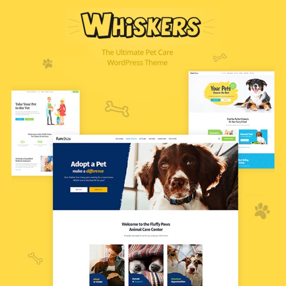 Whiskers - Pet and Vet WordPress Theme Whiskers - Pet and Vet WordPress Theme