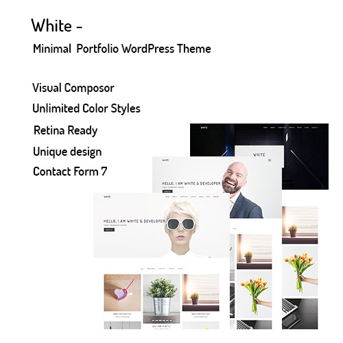 White – Minimal Portfolio WordPress Theme White – Minimal Portfolio WordPress Theme