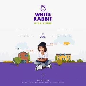 White Rabbit - Kids Toys & Children Clothing Store WordPress Theme