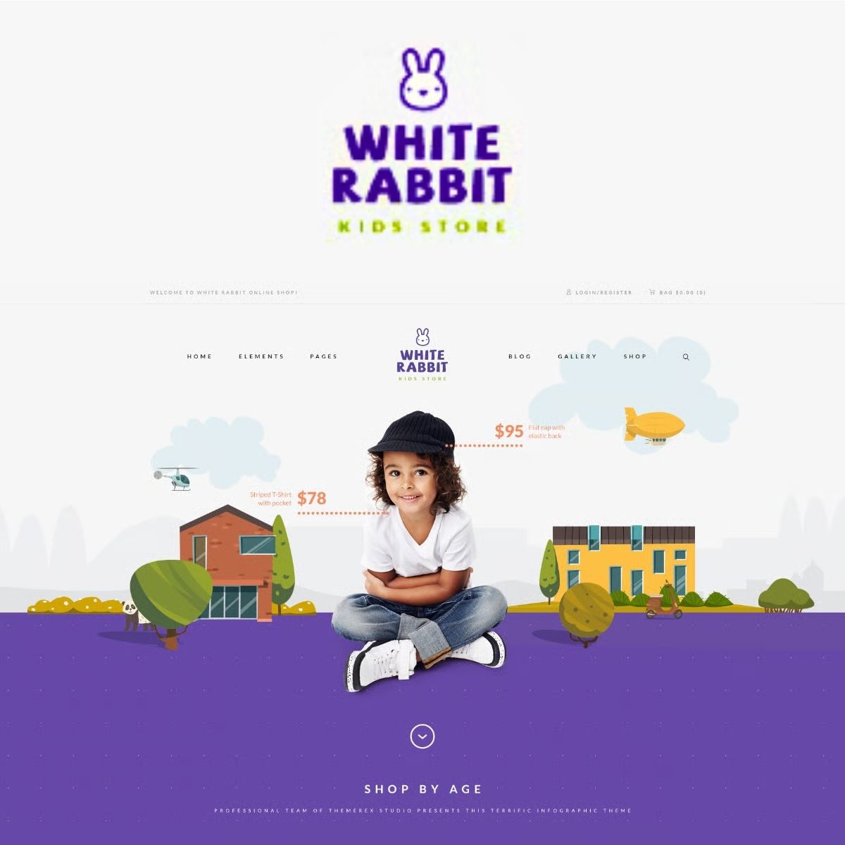 White Rabbit - Kids Toys & Children Clothing Store WordPress Theme White Rabbit - Kids Toys & Children Clothing Store WordPress Theme
