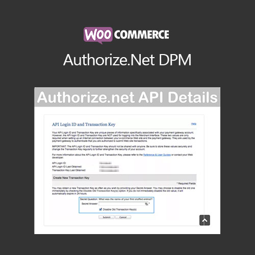 WooCommerce Authorize.Net DPM WooCommerce Authorize.Net DPM