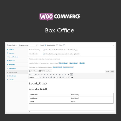 WooCommerce Box Office WooCommerce Box Office