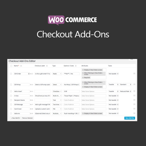 WooCommerce Checkout Add-Ons WooCommerce Checkout Add-Ons