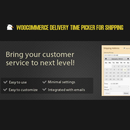 WooCommerce Delivery Time Picker for Shipping WooCommerce Delivery Time Picker for Shipping