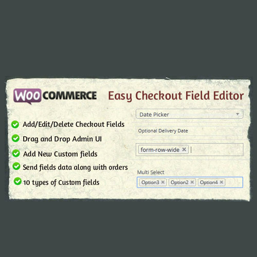 WooCommerce Easy Checkout Field Editor WooCommerce Easy Checkout Field Editor