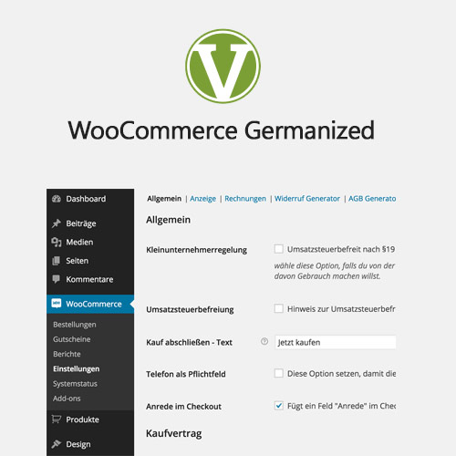 WooCommerce Germanized Pro by Vendidero WooCommerce Germanized Pro by Vendidero