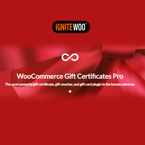 WooCommerce Gift Certificates Pro by IgniteWoo WooCommerce Gift Certificates Pro by IgniteWoo