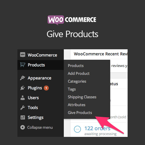 WooCommerce Give Products WooCommerce Give Products