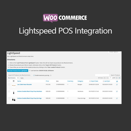 WooCommerce Lightspeed POS Integration WooCommerce Lightspeed POS Integration