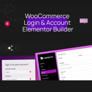 WooCommerce Login & Account Pages for Elementor