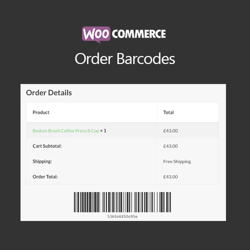 WooCommerce Order Barcodes WooCommerce Order Barcodes