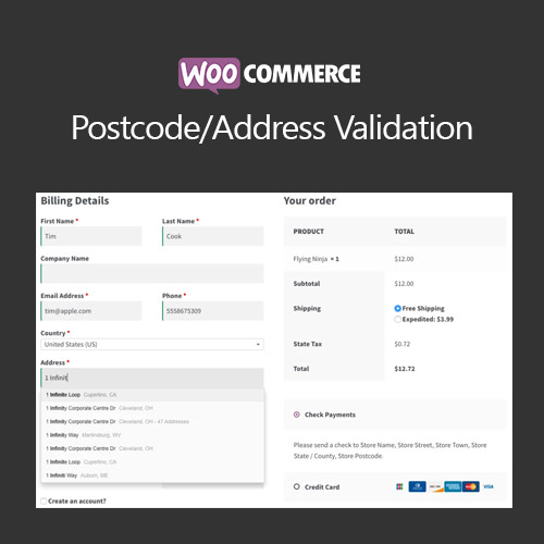 WooCommerce Postcode/Address Validation WooCommerce Postcode/Address Validation