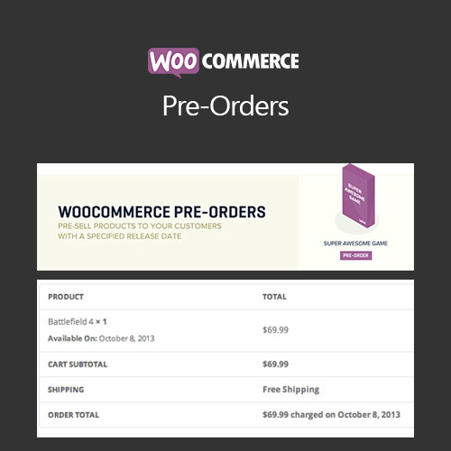 WooCommerce Pre-Orders WooCommerce Pre-Orders