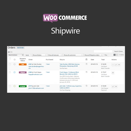 WooCommerce Shipwire WooCommerce Shipwire