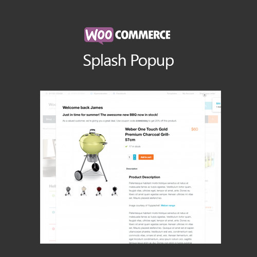 WooCommerce Splash Popup WooCommerce Splash Popup