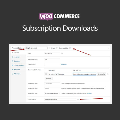 WooCommerce Subscription Downloads WooCommerce Subscription Downloads