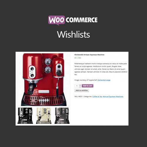 WooCommerce Wishlists WooCommerce Wishlists