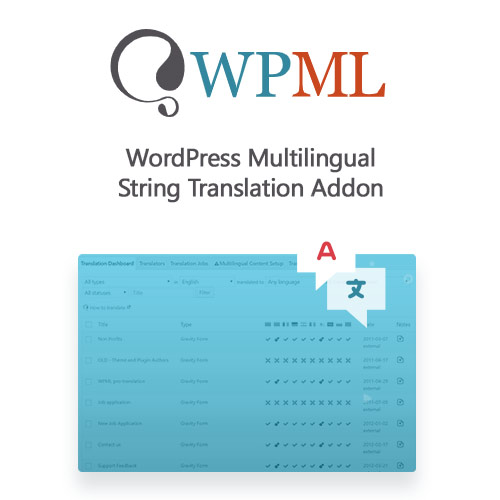WordPress Multilingual String Translation Addon WordPress Multilingual String Translation Addon