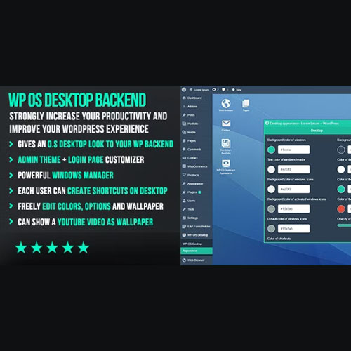 WP OS Desktop Backend - More than a Wordpress Admin Theme WP OS Desktop Backend - More than a Wordpress Admin Theme