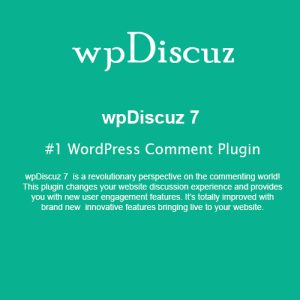 wpDiscuz - #1 WordPress Comment Plugin