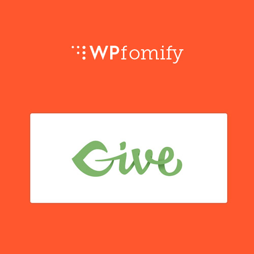 WPFomify GIVE Addon WPFomify GIVE Addon