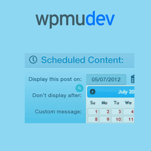 WPMU DEV Schedule Selected Content WPMU DEV Schedule Selected Content
