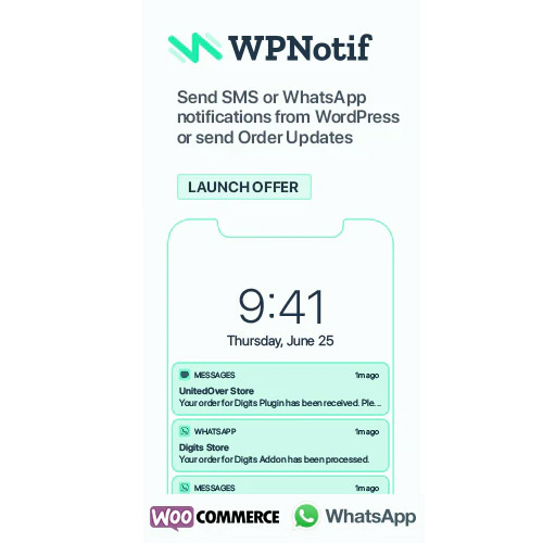 WPNotif: WordPress SMS & WhatsApp Message Notifications WPNotif: WordPress SMS & WhatsApp Message Notifications