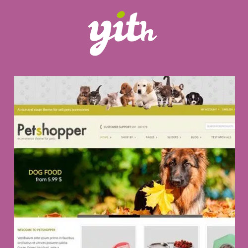 YITH Petshopper - E-Commerce Theme for Pets Products YITH Petshopper - E-Commerce Theme for Pets Products