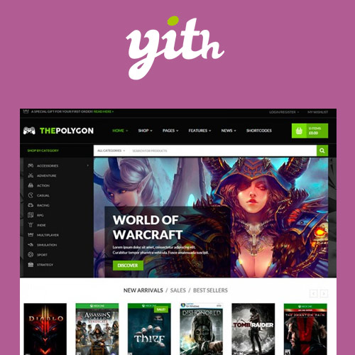 YITH The Polygon - WordPress Theme for Video Games YITH The Polygon - WordPress Theme for Video Games