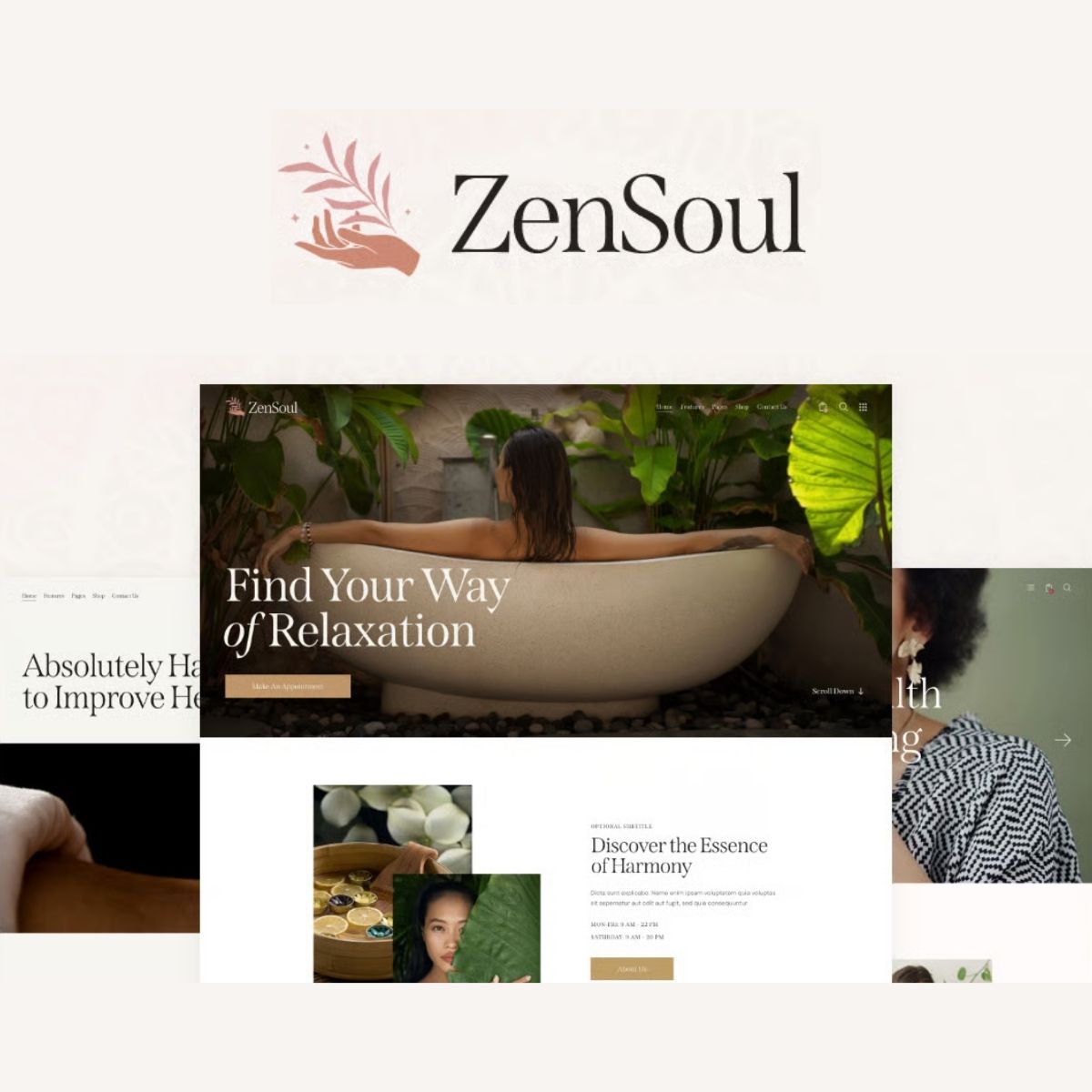 ZenSoul - Spa Salon & Wellness WordPress Theme ZenSoul - Spa Salon & Wellness WordPress Theme