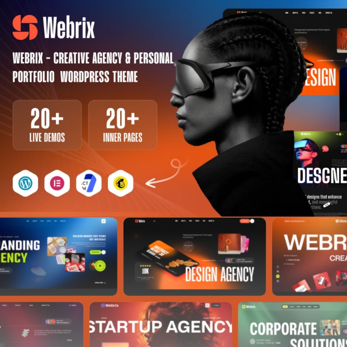 Webrix – Creative Agency & Personal Portfolio WordPress Theme Webrix – Creative Agency & Personal Portfolio WordPress Theme